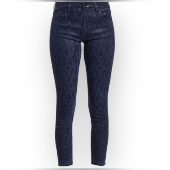 Joe's Jeans ㋛ Charlie Hi Rise Skinny Ankle ㋛ Indigo Python Print ㋛ 26 - Picture 10 of 13